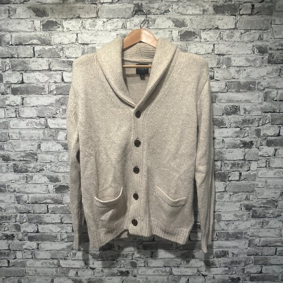 EUC J.Crew Men's Chunky Jersey Cardigan Sweater Size M - Picture 2 of 16